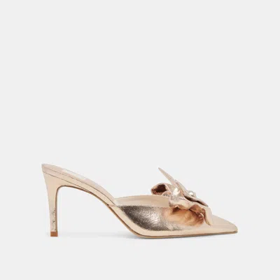 Dolce Vita Kayli Heels Platinum Satin In Animal Print