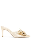 Dolce Vita Kayli Heels Platinum Satin In Metallic Gold