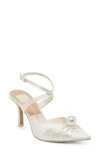 Dolce Vita Kaysey Ankle Strap Pump In Vanilla Satin