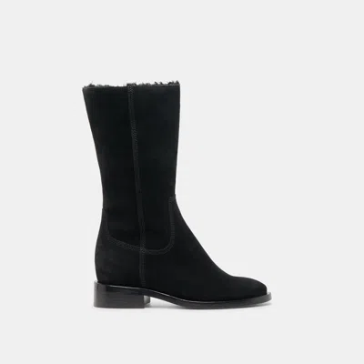 Dolce Vita Kedra H2o Boots Onyx Suede In Black