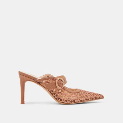 Dolce Vita Keekee Heels Saddle Woven Raffia