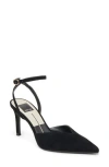 Dolce Vita Keisha Ankle Strap Pump In Onyx Suede