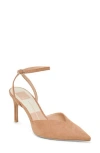 Dolce Vita Keisha Ankle Strap Pump In Tan Suede
