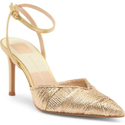 Dolce Vita Keisha Deco Pump In Gold Woven Stella