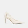 Dolce Vita Kelson Pearl Heels True White Leather In Neutral