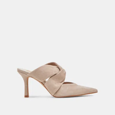 Dolce Vita Kelsy Heels Taupe Suede In Brown