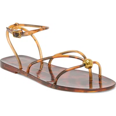 Dolce Vita Kenley Ankle Strap Jelly Sandal In Brown