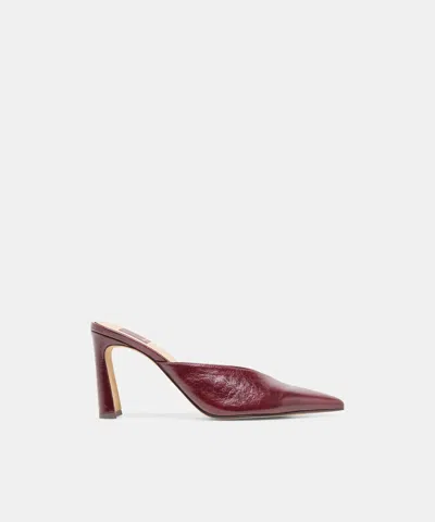 Dolce Vita Kentin Heels In Cranberry Leather Size 6 By  In Burgundy