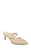 Dolce Vita Kenton Floral Mule In Gold Floral Fraffia