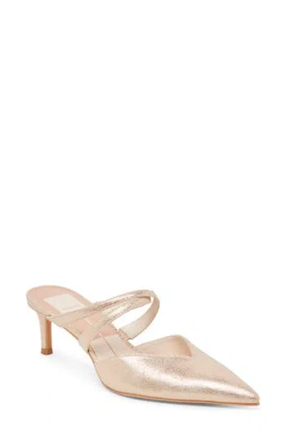 Dolce Vita Kenton Mule In Gold Metallic Leather