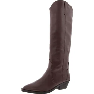 Dolce Vita Kit Womens Western Tall Knee-high Boots In Brown