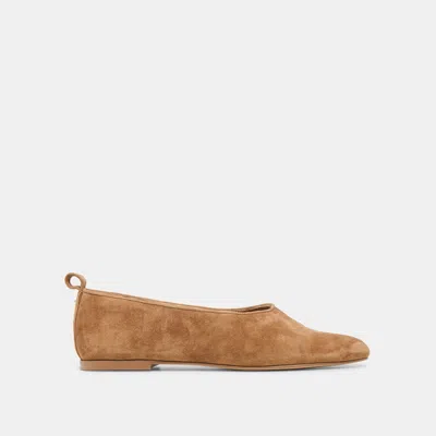 Dolce Vita Kory Ballet Flats In Light Brown Suede Size 11 By