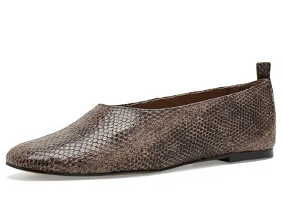 Dolce Vita Kory Women's Flat Shoes Snake/tan: 9 M, Leather In Brown