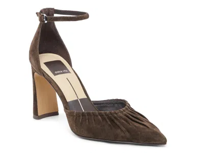 Dolce Vita Kylo Ankle Strap Pump In Brown