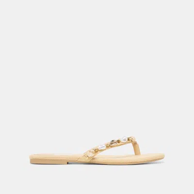 Dolce Vita Kysha Sandals Natural Raffia In Neutral