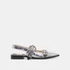 Dolce Vita Labell Flats Silver Distressed Leather