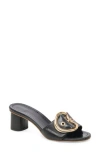Dolce Vita Laika Womens Leather Slip-on Heels In Grey/white Leather