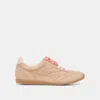 Dolce Vita Laini Sneakers Camel Suede In Nude