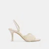 Dolce Vita Larra Heels White Crochet In Neutral
