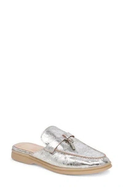 Dolce Vita Lasail Mule In Silver Distressed Leather