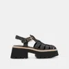 Dolce Vita Lasly Sandals Onyx Knit In Black