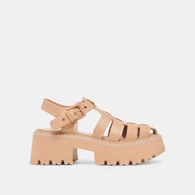 Dolce Vita Lasly Tonal Sandals Cafe Leather