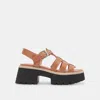 Dolce Vita Latice Sandals Brown Leather