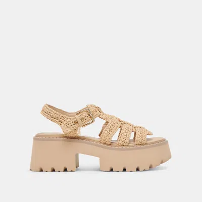 Dolce Vita Latice Sandals Lt Natural Knit