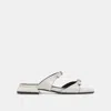 Dolce Vita Lavern Sandals Off White Crinkle Patent