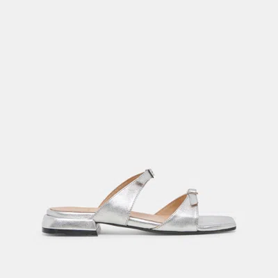 Dolce Vita Lavern Sandals Silver Metallic Leather