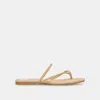 Dolce Vita Leanna Sandals Lt Natural Raffia In Brown