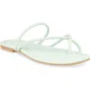 Dolce Vita Leanna Womens Faux Leather Slip On Flip-flops In Cucumber Stella