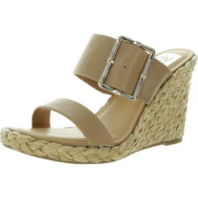Dolce Vita Lee Lee Womens Faux Suede Espadrilles Platform Sandals In Beige