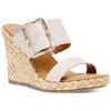 Dolce Vita Lee Lee Womens Faux Suede Espadrilles Platform Sandals In White