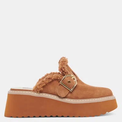 Dolce Vita Lelani Plush Flats Pecan Suede In Multi