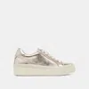 Dolce Vita Lennix Sneakers Light Gold Metallic Leather In Metallic