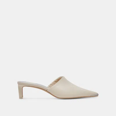 Dolce Vita Lexy Heels Ivory Leather In White