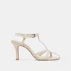 Dolce Vita Liane Heels Bone Crinkle Patent In Neutral