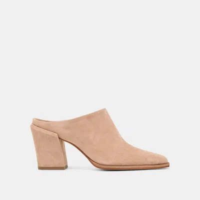Dolce Vita Lindi Mules In Brown Size 5 By  In Toffee Suede