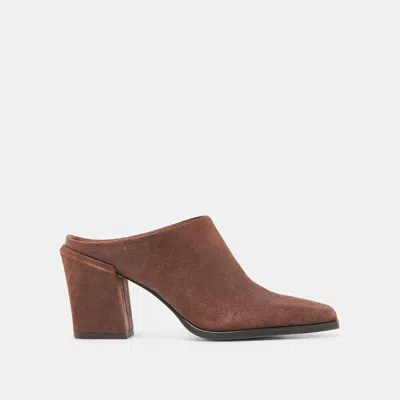 Dolce Vita Lindi Mules In Coffee Suede Size 5 By