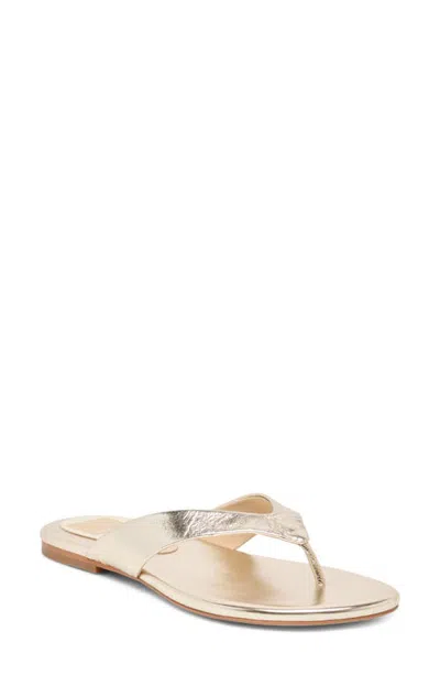 Dolce Vita Linnet Flip Flop In Gold
