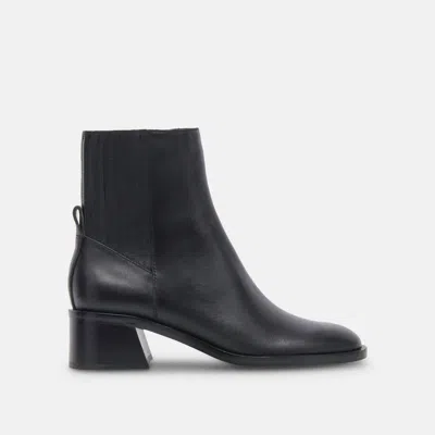 Dolce Vita Linny H20 Leather Bootie In Black