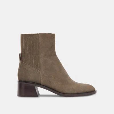 Dolce Vita Linny H2o Boots Olive Suede In Brown