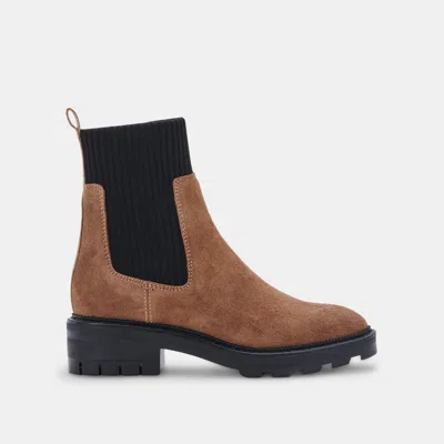 Dolce Vita Linza Boots Dk Brown Suede In Multi