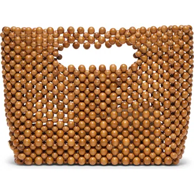 Dolce Vita Linzy Faux Pearl Convertible Crossbody Bag In Brown