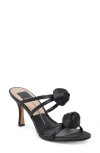 Dolce Vita Linzy Strappy Sandal In Onyx Satin