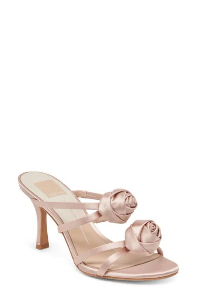 Dolce Vita Linzy Strappy Sandal In Light Blush Satin