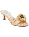 Dolce Vita Lourde Floral Kitten Heel Sandal In Beige
