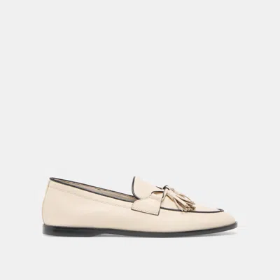 Dolce Vita Loklan Loafers Ivory Leather In White