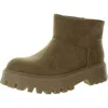 Dolce Vita Lonny Womens Faux Fur Faux Suede Ankle Boots In Multi